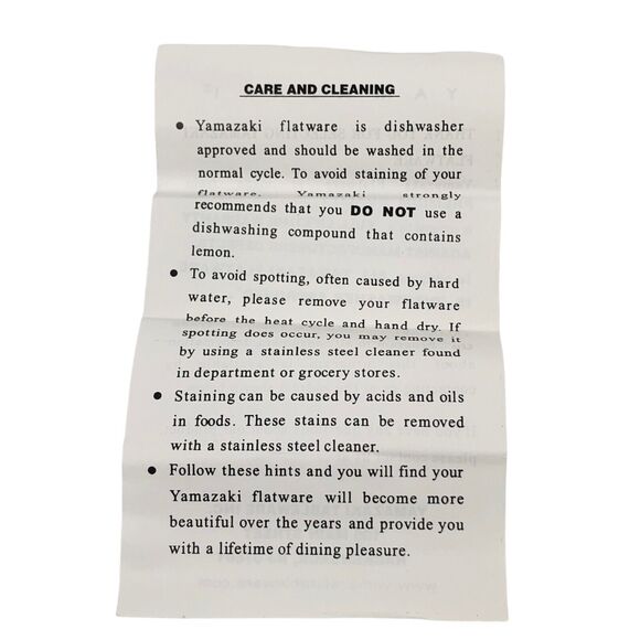 Unused Yamazaki De Sousa TOSCANI SOLARI Dinner Knife Set of 4 Stainless Flatware - Picture 8 of 8